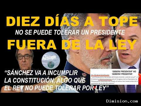 [La8 Zaragoza] (septiembre 20, 2026) Diez DÍAS A Tope Para QUE EL REY Obligue A SÁNchez A Cumplir LA ConstitucióN O A Disolver LAS CÁ