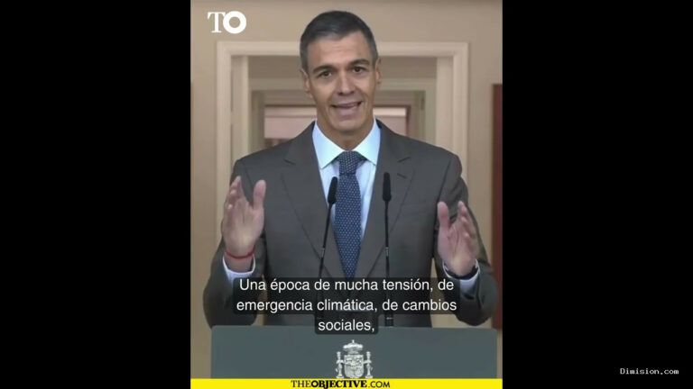 [The Objective] (octubre 5, 2026) Pedro Sánchez anuncia su decisión de convocar elecciones anticipadas el próximo 29 de noviembre.