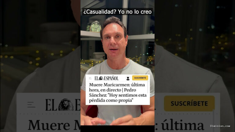 [Javier Cardenas] (octubre 7, 2026) Ha fallecido Mari Carmen que en paz descanse. Crees en este tipo de casualidades? Os leo!