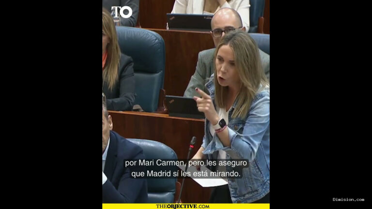 [The Objective] (octubre 8, 2026) Espinar (Psoe) a Ayuso: «Madrid la está mirando. Su inhumanidad la retrata».