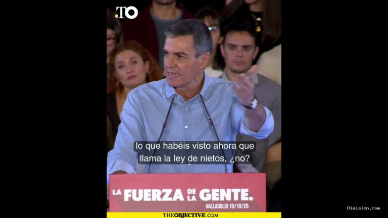 [The Objective] (octubre 19, 2026) Sánchez: «Tienen el mismo derecho los nietos del exilio republicano que los del régimen franquista»