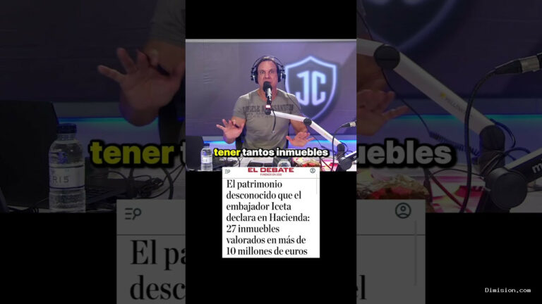 [Javier Cardenas] (octubre 5, 2026) A cuanta gentuza mantenemos en España.