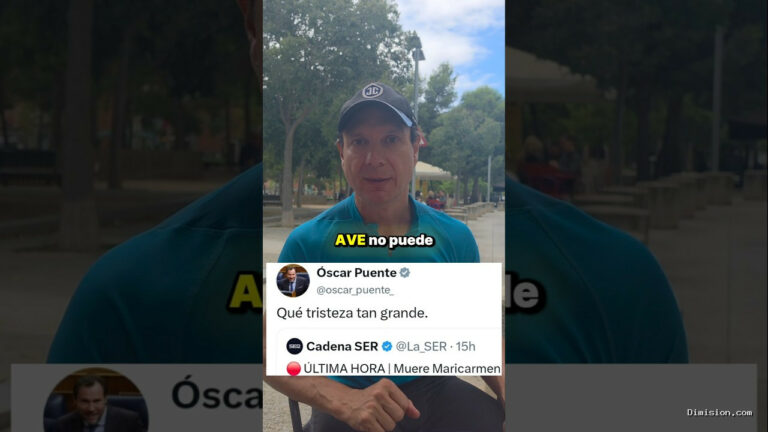 [Javier Cardenas] (octubre 8, 2026) Qué tristeza más grande dice el desgraciado de Óscar Puente con 46 muertos a sus espaldas