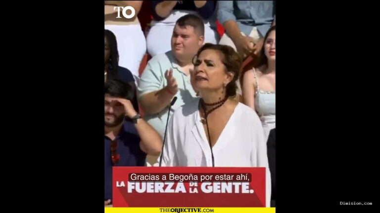 [The Objective] (octubre 10, 2026) María Jesús Montero manda un mensaje a Begoña Gómez durante el acto del Psoe en Dos Hermanas